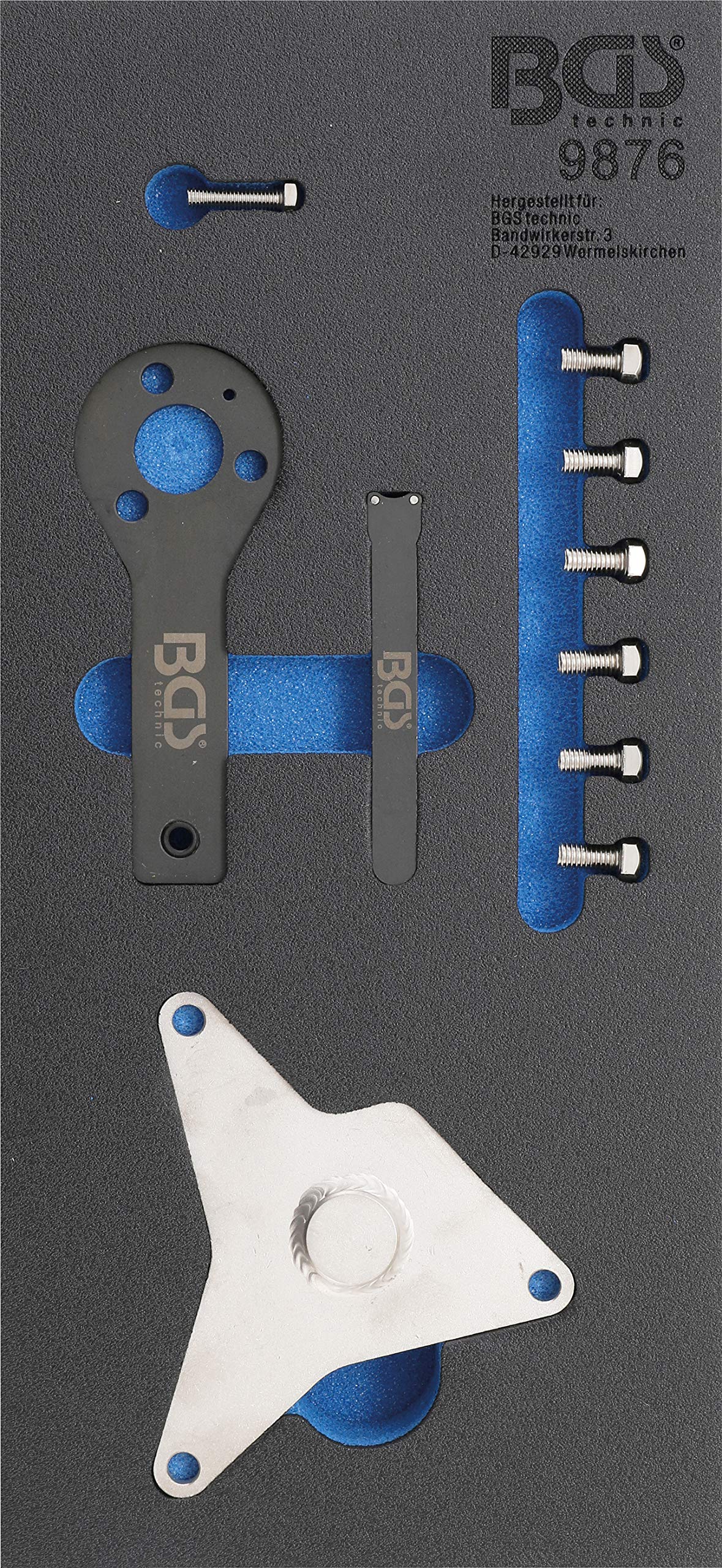 BGS 9876 | Tool Tray 1/3: Engine Timing Tool Set | for Alfa Romeo, Fiat 1.4 MultiAir