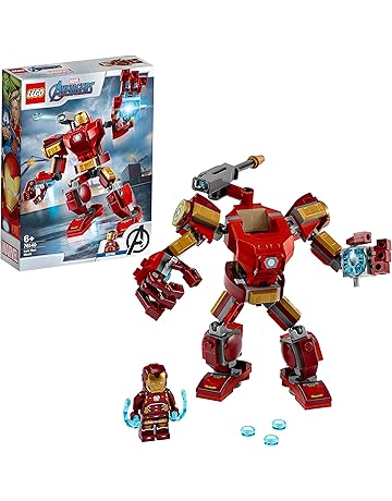 LEGO Super Heroes - Armadura Robótica de Iron Man, Juego de Construcción de Figura de Acción Mecánica de Juguete, Set de Meca Coleccionable (76140)