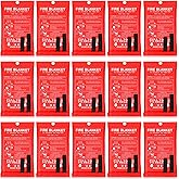 Jerify 15 Pcs Fire Blanket - Fiberglass Fire Emergency Flame Retardant Safety Fireproof Safety Suppression Cover Blanket for Kitchen, Home, Car and Office - 39 x 39 Inch (Red)