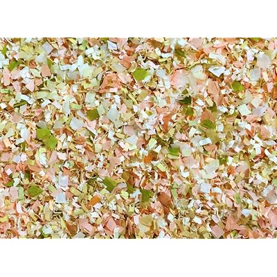 Peach Ivory Flora Confetti Mix Wedding Baby Girl Shower Party Decorations Bulk Wholesale Throwing Send Off Table Decor InsideMyNest 25 Handfuls