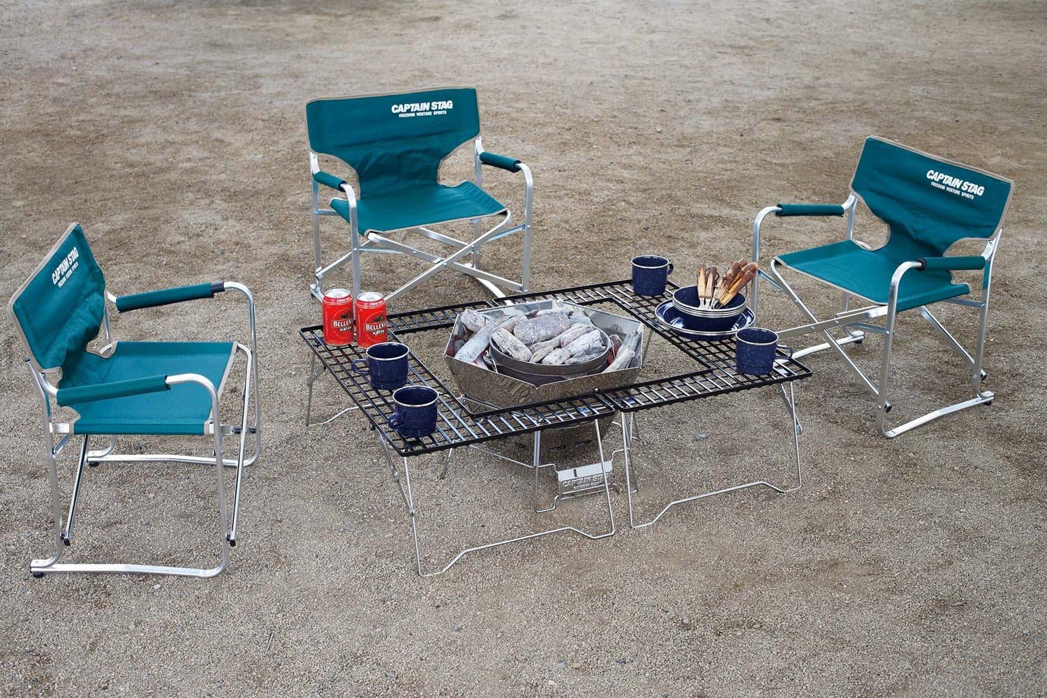 Captain Stagg (CAPTAIN STAG) fire board fire grill for a barbecue