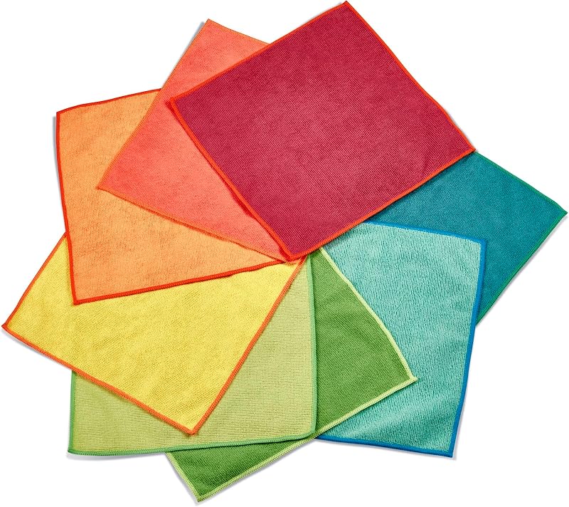 Microfibre Collection | Chiffons de Nettoyage Multi-Usages, Lavables à 40 °C, Cuisine et Salle de Bain | 30 x 30 cm, Lot de 16