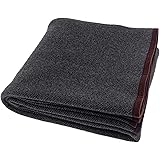 PuTian Merino Wool Blanket - 3.5 lbs Warm, Thick, Washable, Large 57" X 79" Throw for Outdoors, Camping,Couch, Bed, Travel-Su