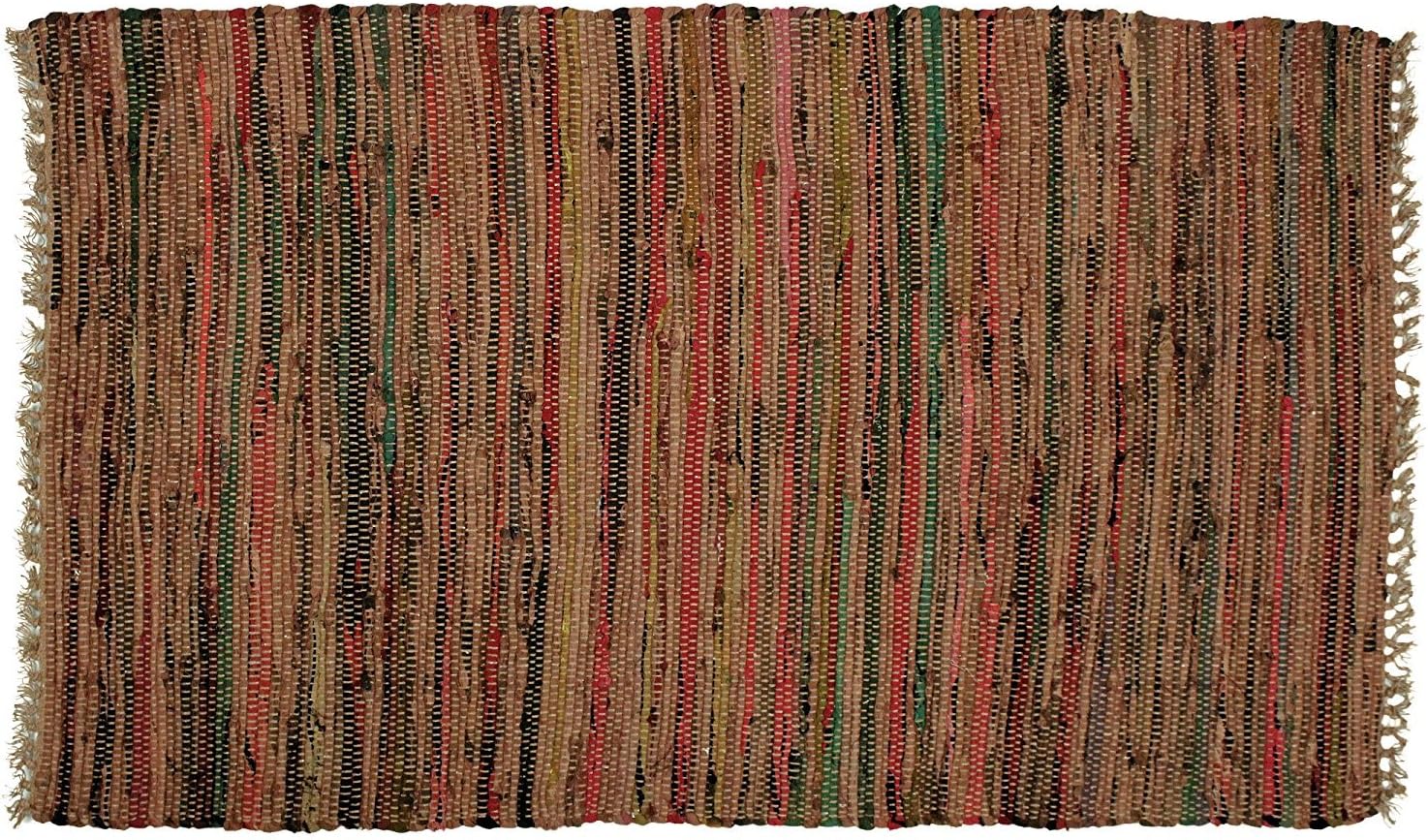 Sturbridge Country Rag Rug in Spice 24" x 72"