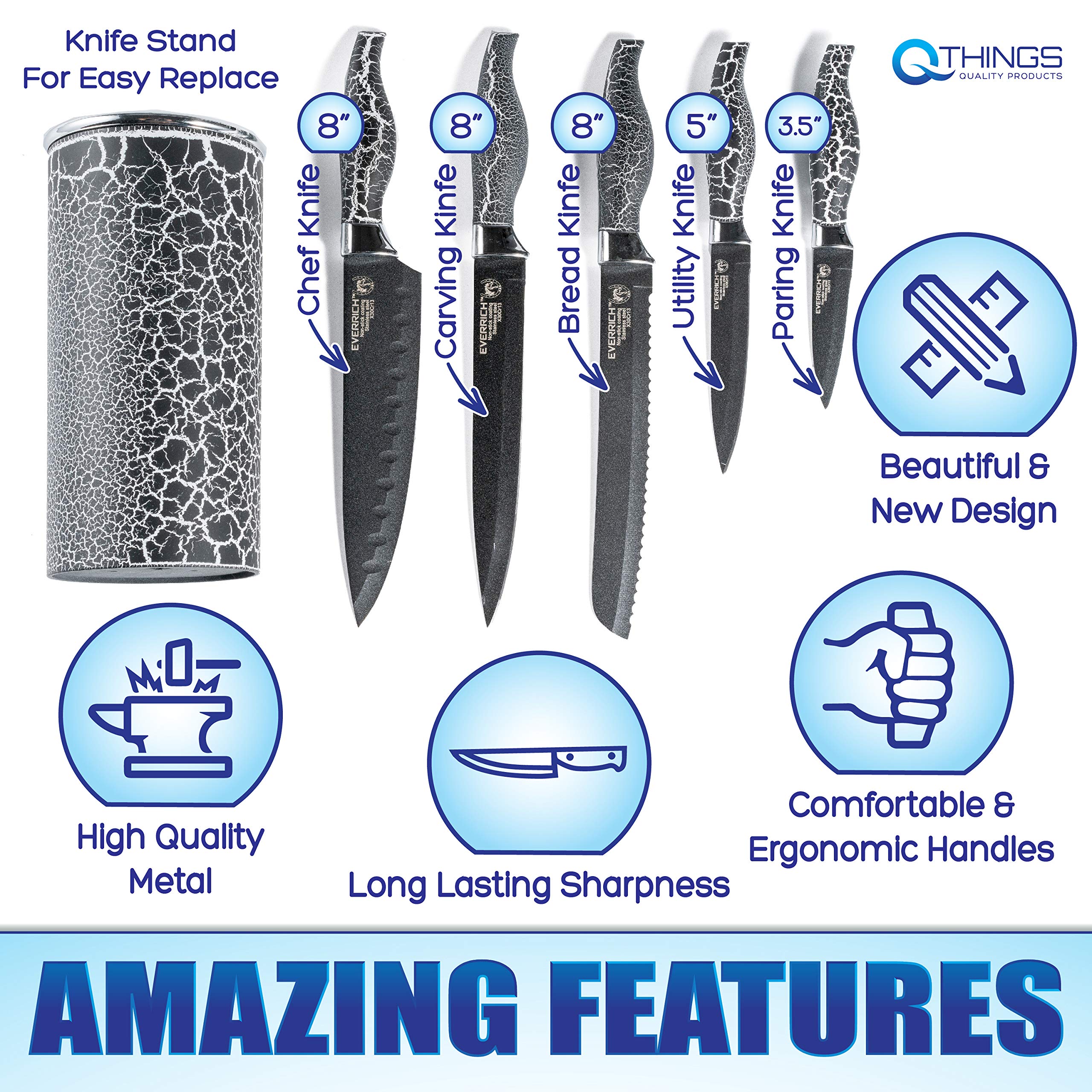 Kitchen Knives (black)