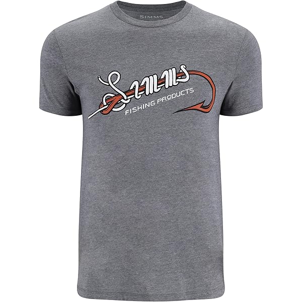 Simms Men's Wood Trout Fill T-Shirt - Cotton Blend Graphic Tee for