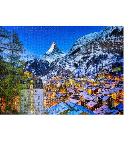 Vista Delle Cabine Di Funivia Al Picco Innevato Sta Di Klein Il Cervino