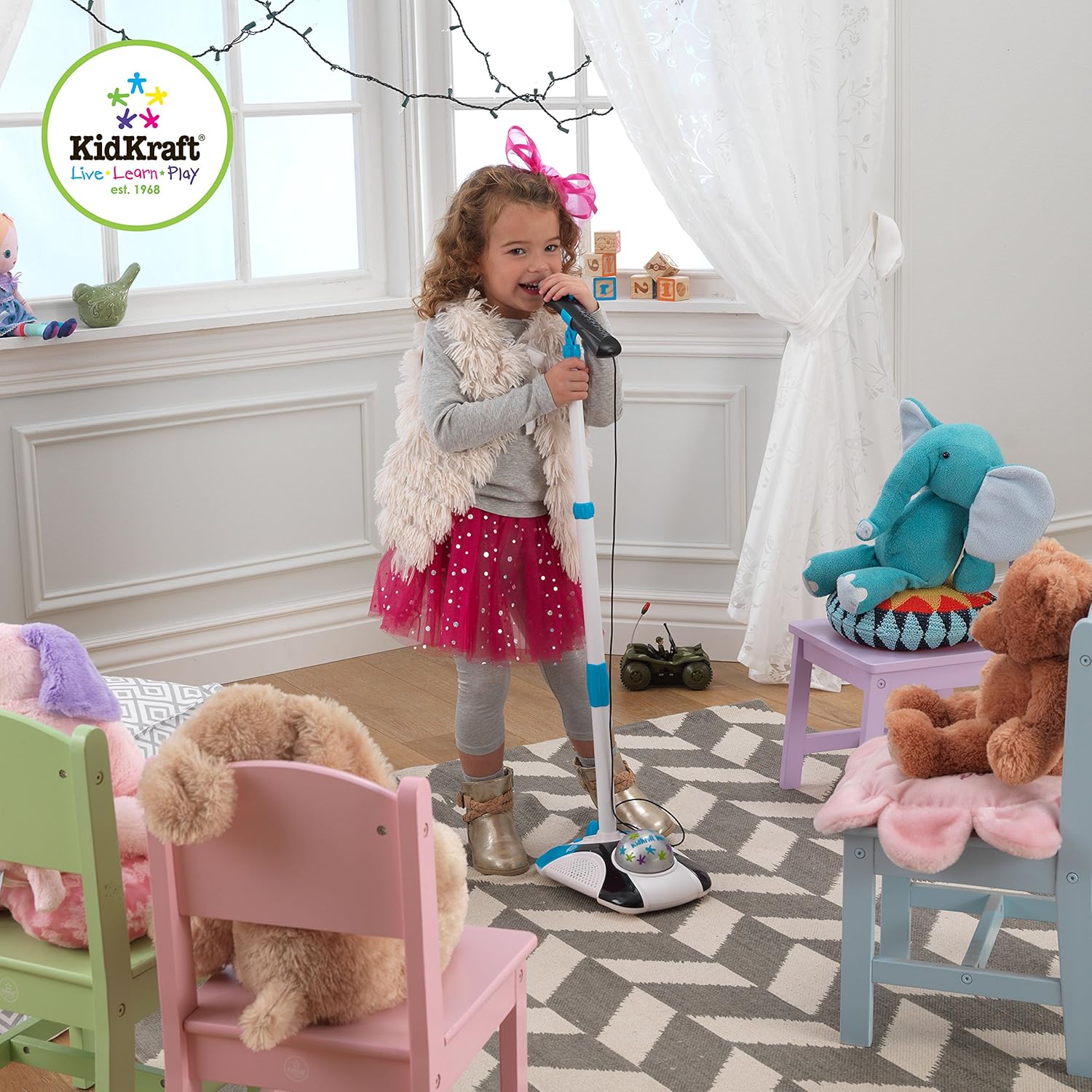 KidKraft 63346 Sing Along Mic & Amp Set Toy,Multi: Toys & Games