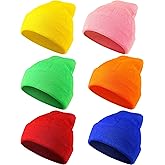 Geyoga 4/6 Pack Beanie Hats Pack for Men Women Winter Hats Knitted Cuffed Beanie Caps