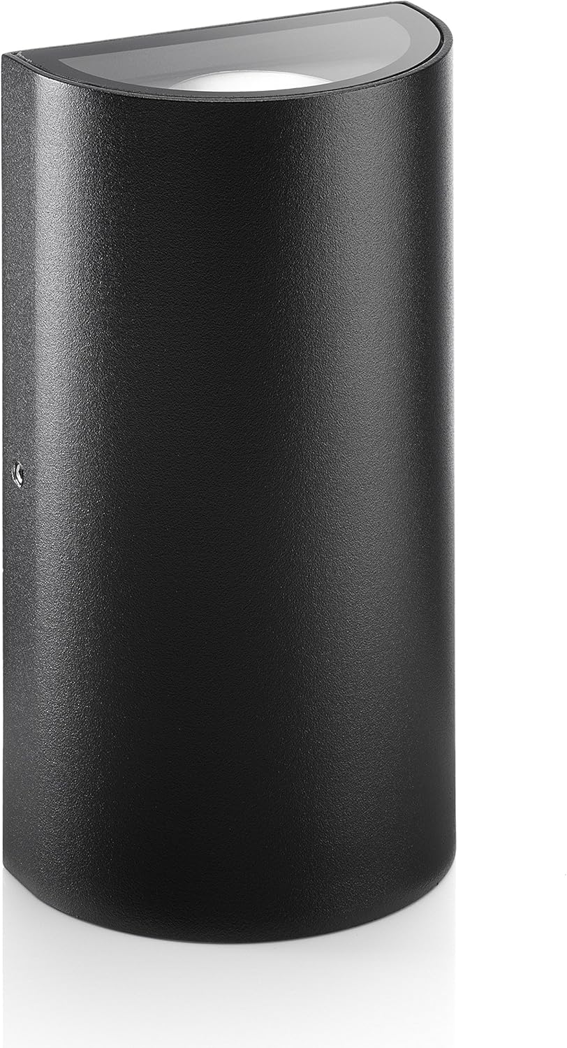 Auraglow 11w Indoor/Outdoor Double Up & Down Integrated LED (Warm White) Wall Light - Curved, Black - Image 3