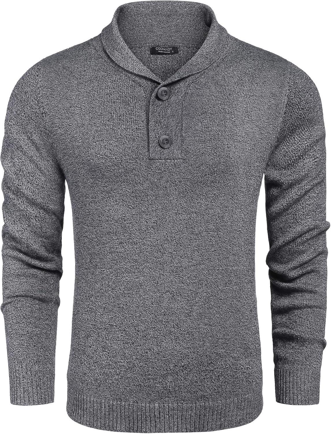 shawl collar sweatshirt