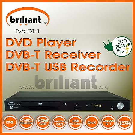 Dvd Player Kombination Dvb T Receiver Pvr Ready Hdmi Amazon De Elektronik