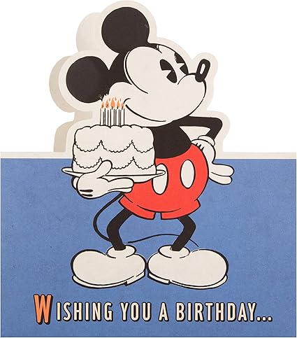 Hallmark Disney Carte D Anniversaire Mickey Favourite Things Medium Ancien Modele Amazon Fr Fournitures De Bureau