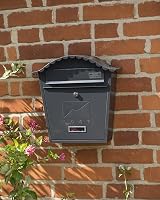 Burg-Wächter MB01A Anthracite Classic Wall Mounted Galvanised Post Box view 8