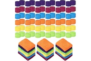 Lounsweer 72 Pcs Sweatbands for Kids Summer Camps, Sports Teams, Gym and Party Favors (Colorful)
