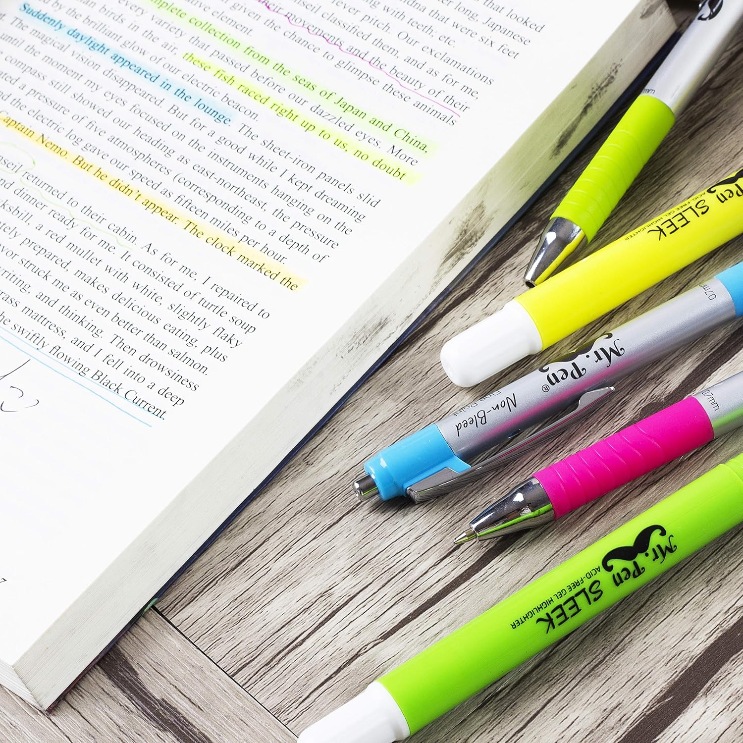 Mr. Pen- Bible Highlighters and Pens No Bleed, 8 Pack, Bible Journaling Kit, Bible Pens No Bleed Through, Gel Highlighters, Bible Markers No Bleed Through, Bible Study Kit, Christian Gifts : Office Products