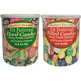 Washburn Old Fashioned Hard Candies and Filled Candies 16 Oz. Each (2 Canister Bundle)