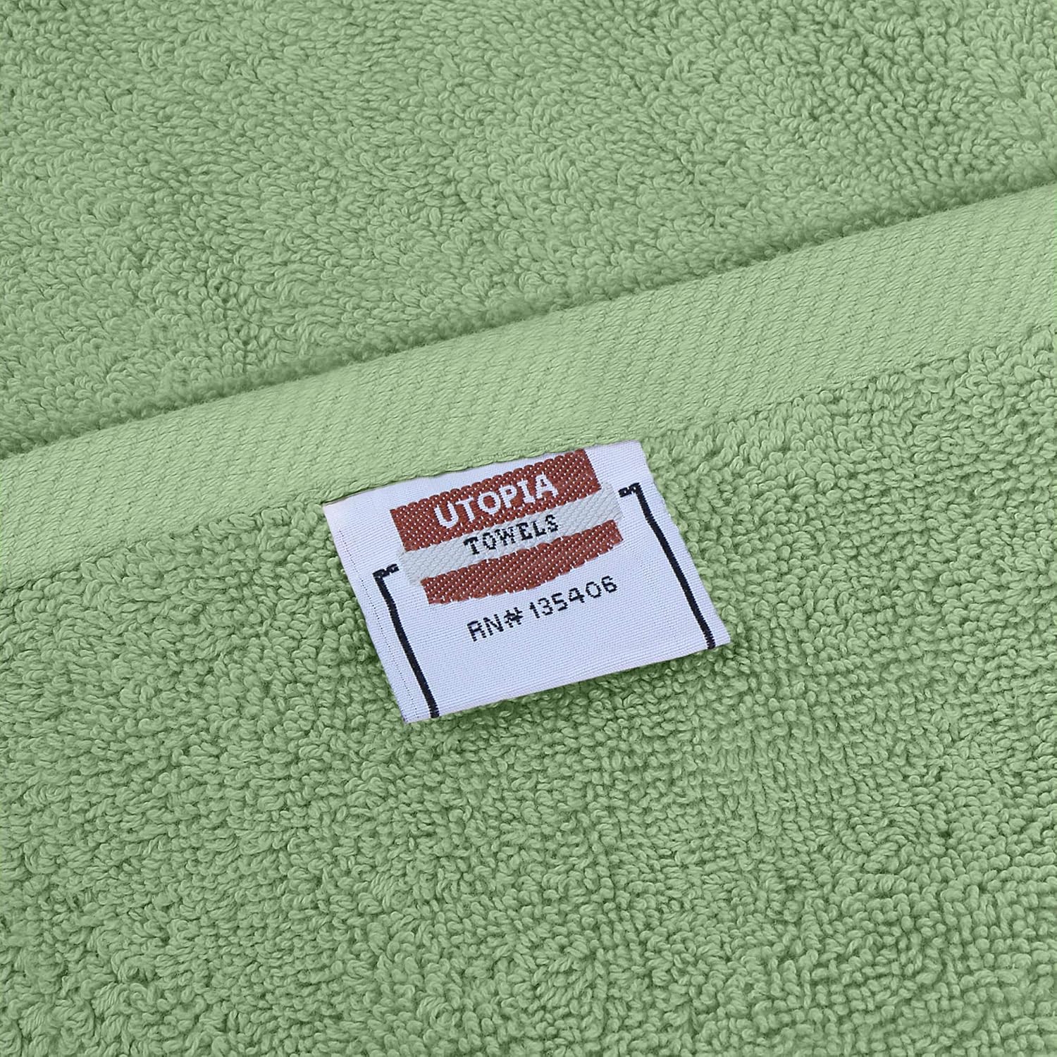 Utopia Towels - Premium Towel Set, Sage Green - 2 Bath Towels, 2 Hand Towels, and 4 Washcloths - 700 GSM Ring Spun Cotton Highly Absorbent Towels for Bathroom, Shower Towel, (8 Pieces): Home & Kitchen