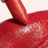 Oulac Red Shimmer Lipstick Hydrating Lip Balm Vegan Clean Beauty Red Coral view 6