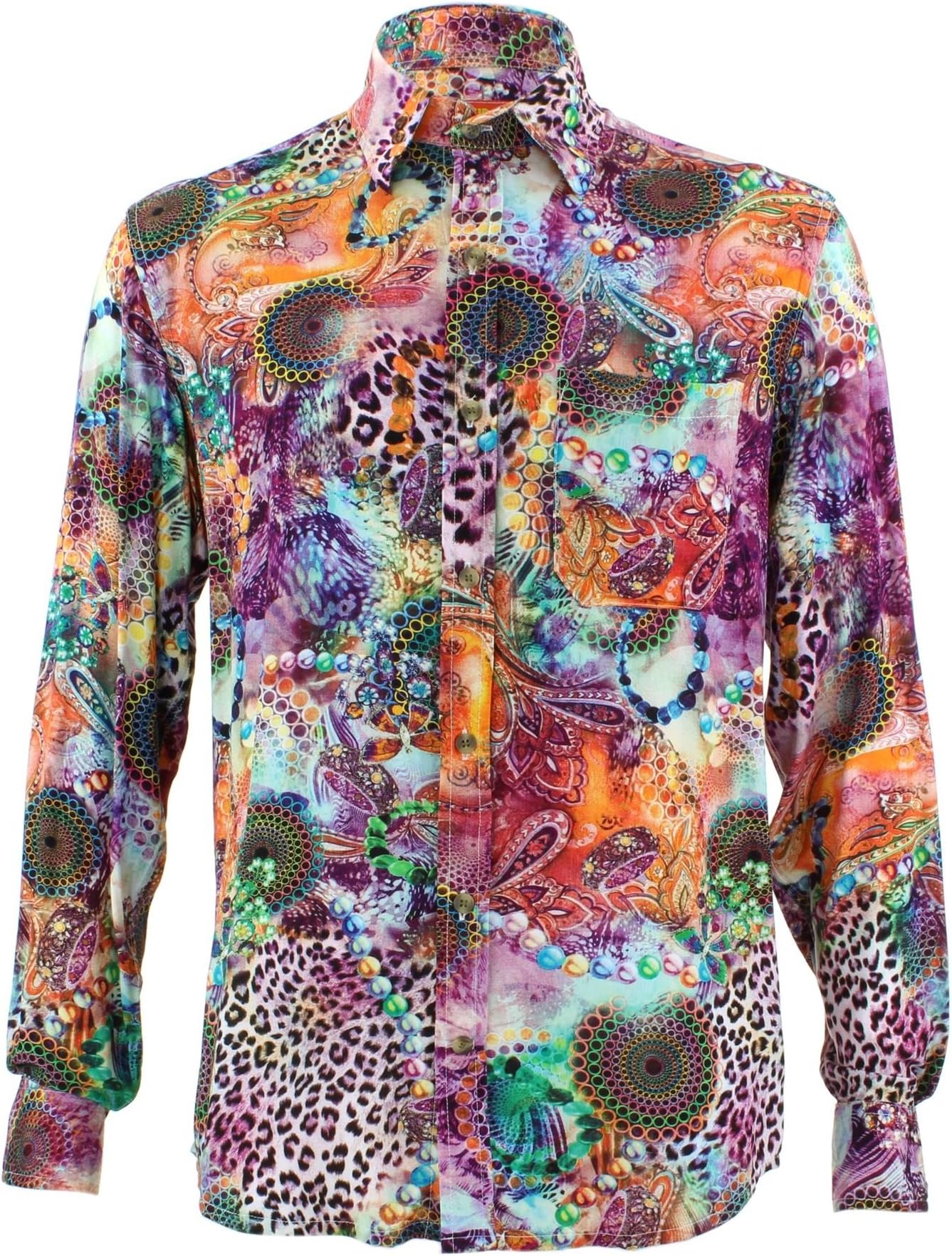 Loud Originals Tailored Fit Long Sleeve Shirt - Psychedelic Leopard