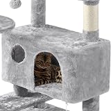 Yaheetech Cat Tree 158cm Cat Tower with Scratching Posts and 2 Houses view 9