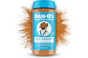 Dan-O's SEA-soning Seasoning, 8.9 oz Bottle, All-Purpose Seasoning for Fish, Shrimp, Seafood, Chicken and More, Sugar Free, Zero Calorie, Use this Spice Blend to Compliment any Sea-Inspired Dish