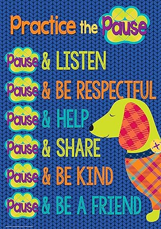 Amazon Com Eureka Practice The Pause Plaid Dog Themed