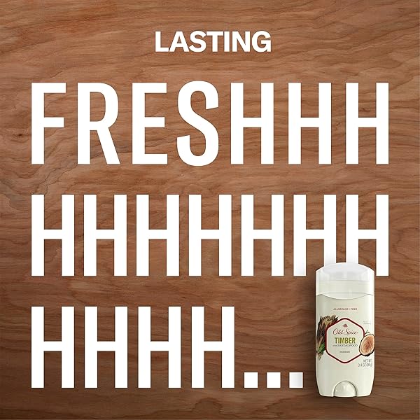 OLD SPICE FRESHER COLLECTION INVISIBLE SOLID MEN’S DEODORANT, TIMBER, 3 OUNCE (PACKAGE MAY VARY)