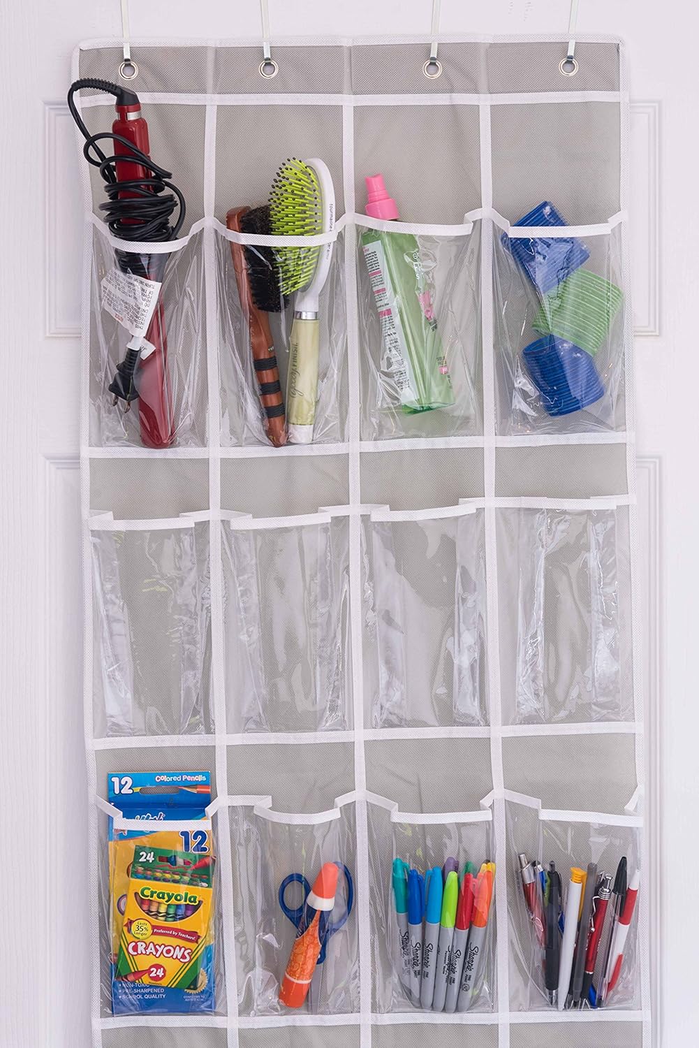 Home Novelties 24 Clear Pocket Over The Door Hanging Shoe Home Novelties 24 Clear Pocket Over The Door Hanging Shoe