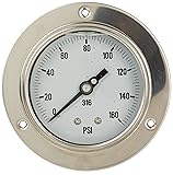 PIC Gauges 314L-254V Front Flanged Panel Mount
