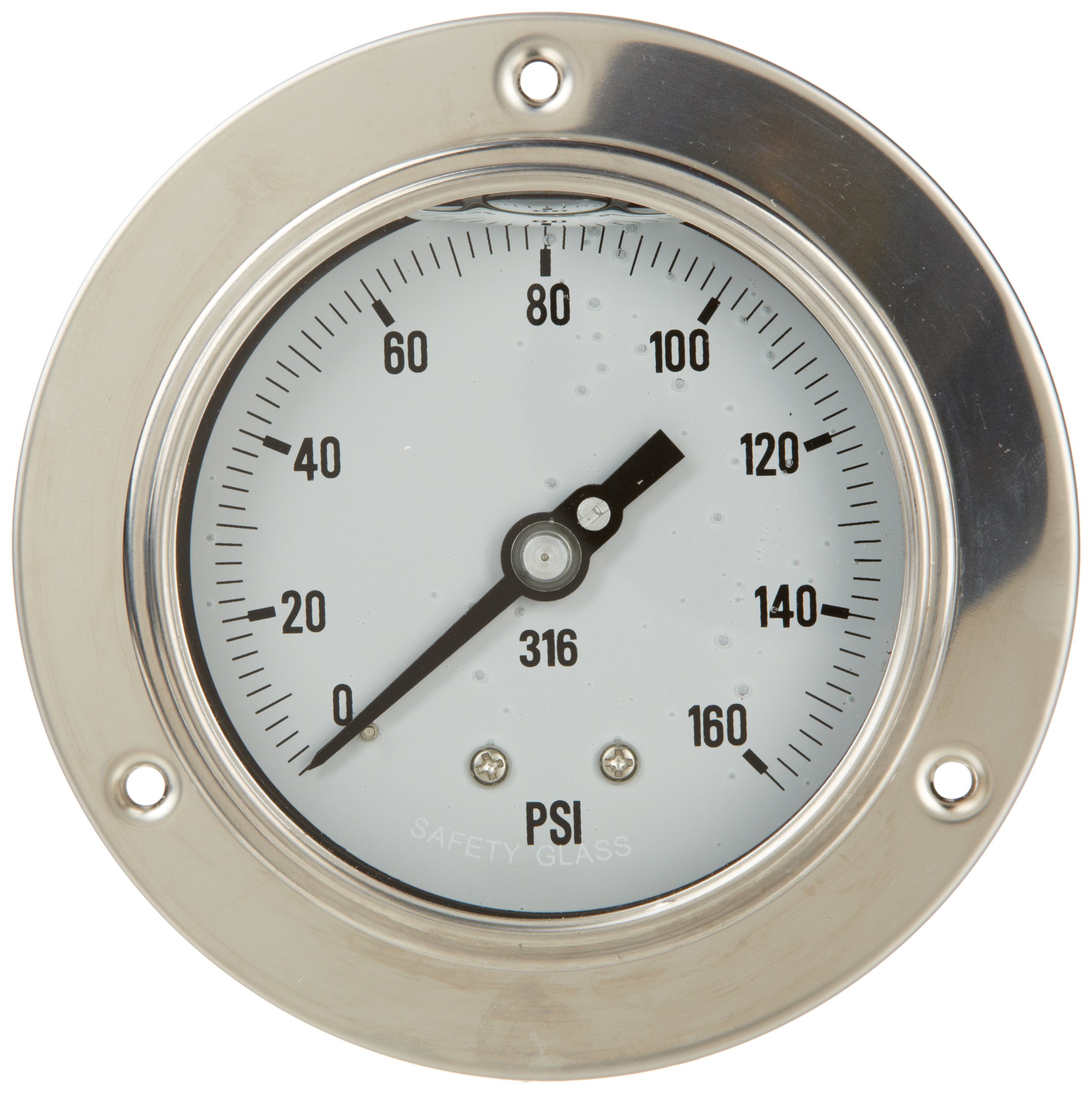 PIC Gauges 314L-254V Front Flanged Panel Mount