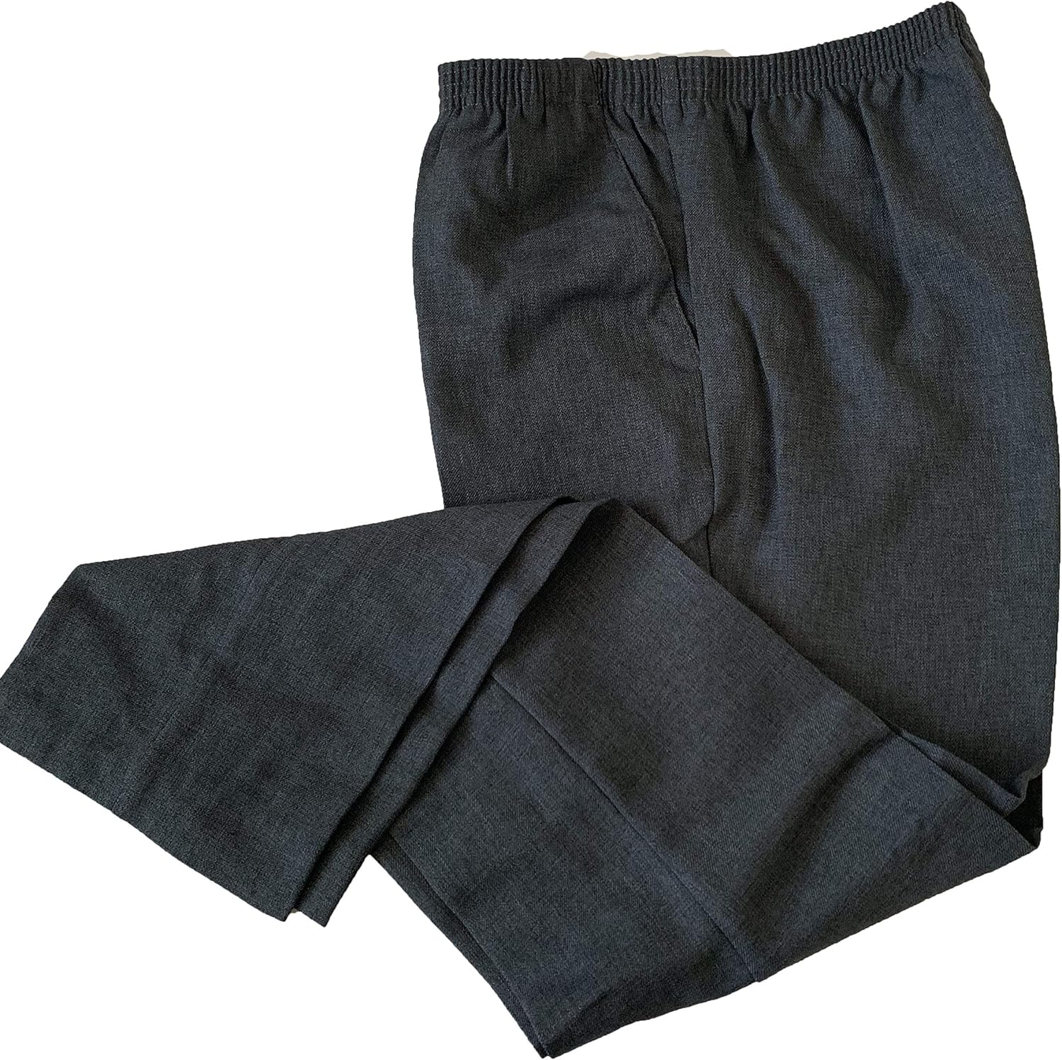 White Stag Women S Heather Grey Pull Up Dress Pants At Amazon