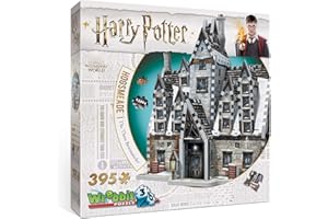 Wrebbit3d Harry Potter Hogsmeade - The Three Broomsticks 3D Puzzle for Teens and Adults | 395 Real Jigsaw Puzzle Pieces | Not Just an Ordinary Model Kit for Adults for Harry Potter Fans