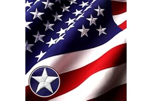 G128 3x5 Ft American USA Flag Deluxe TearProof Series, Featuring Super Tough Spun Polyester, Embroidered Stars, American Flag For Outside High Winds