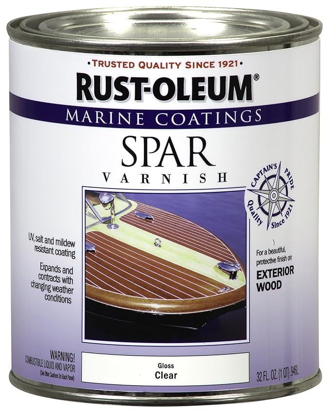 RustOleum 207008 Marine Spar Varnish 1Quart Household Varnishes