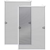 Paramondo 2 Sets DIY Window Screen Frame Kit, White, 46" x 46" | Easy Cut-to-Size Design Window Screen, Includes Screen Mesh, Frame Parts &amp; Tools for Window Screen Replacement
