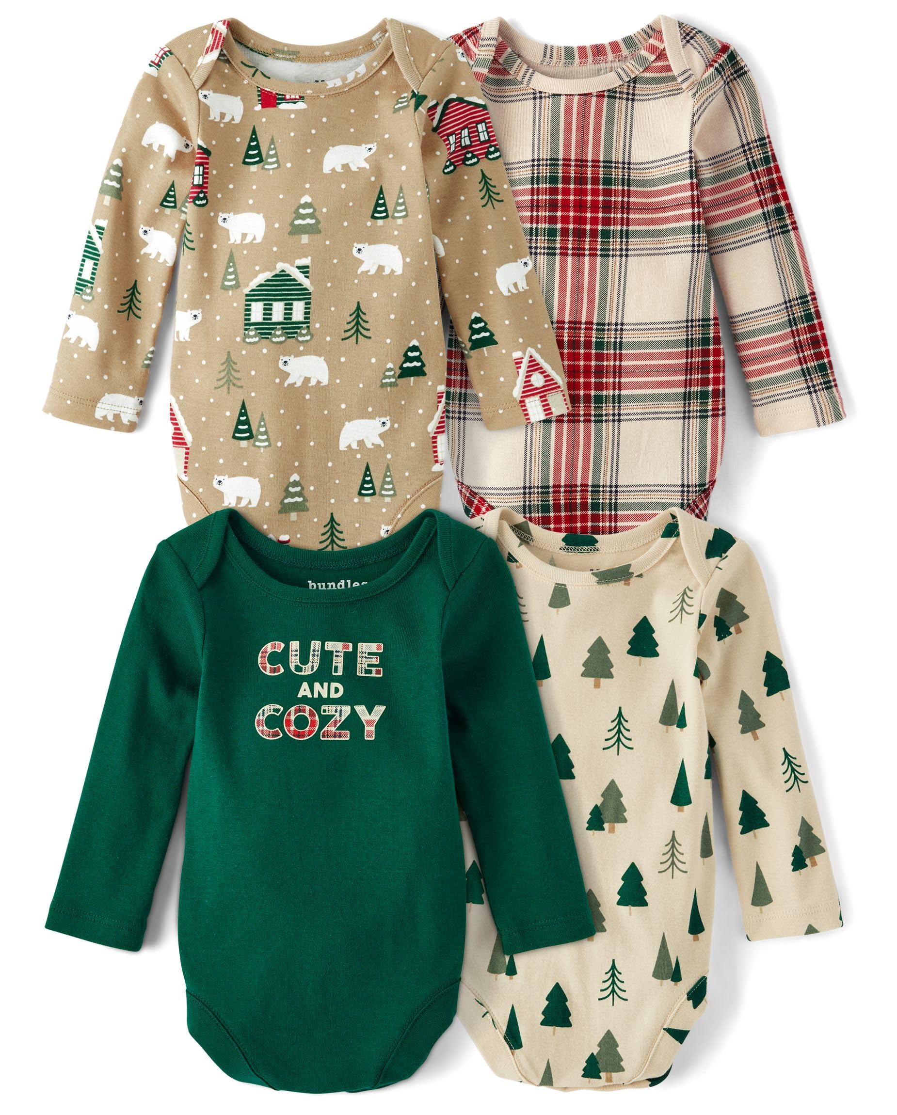 The Children's Place unisex-baby And Newborn Everyday Long Sleeve Bodysuits,multipacks
