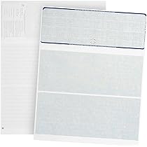 Amazon.com : 500 Blank Check Stock - Designed for Secure Computer Printed  Checks with Quickbooks, and more - Blue Linen Pattern- 500 Sheets - 8.5  Inch x 11 Inch : Office Products