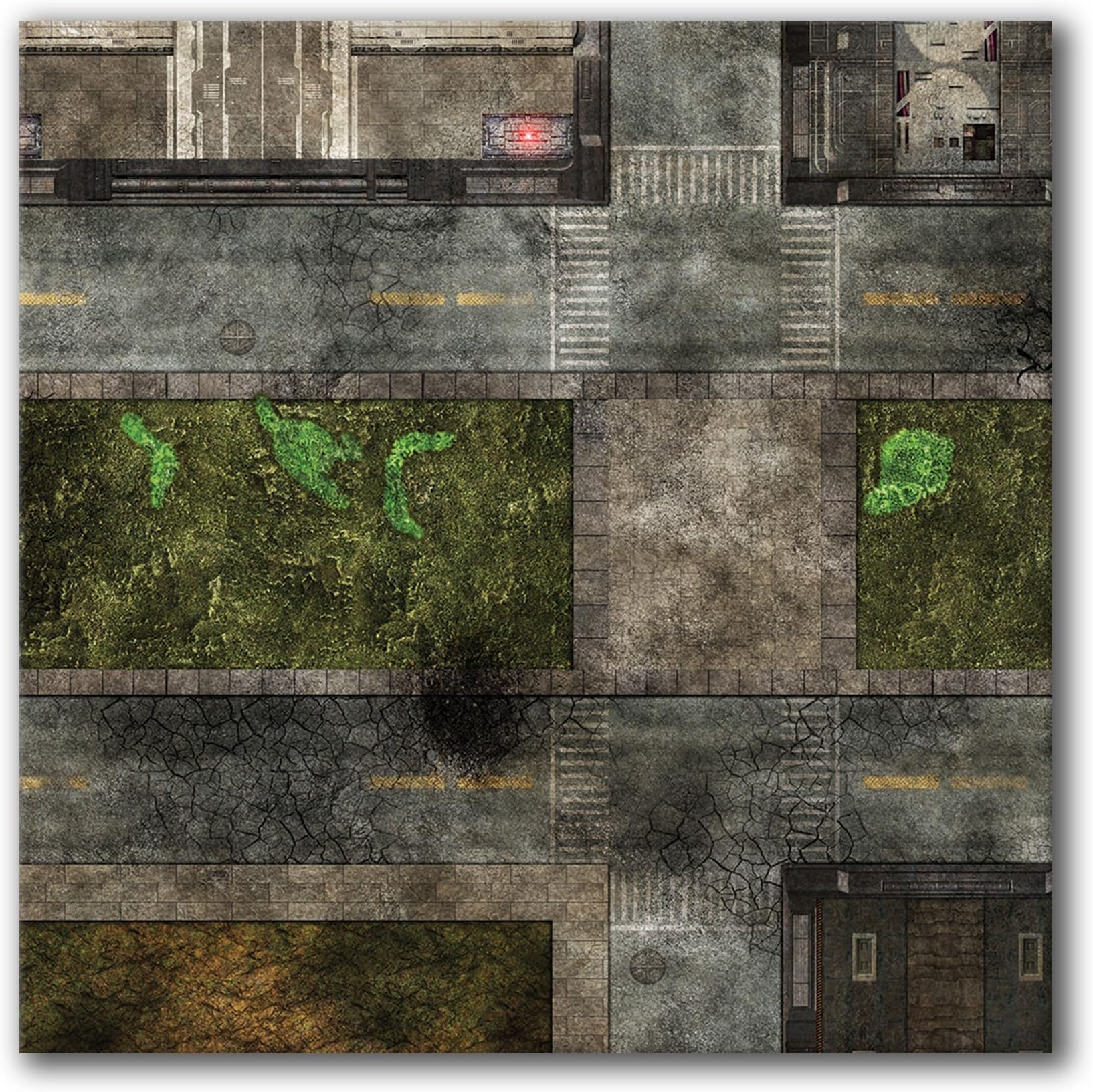 Frontline Gaming - FLG Mat - City 3x3' - Neoprene Wargaming Mat