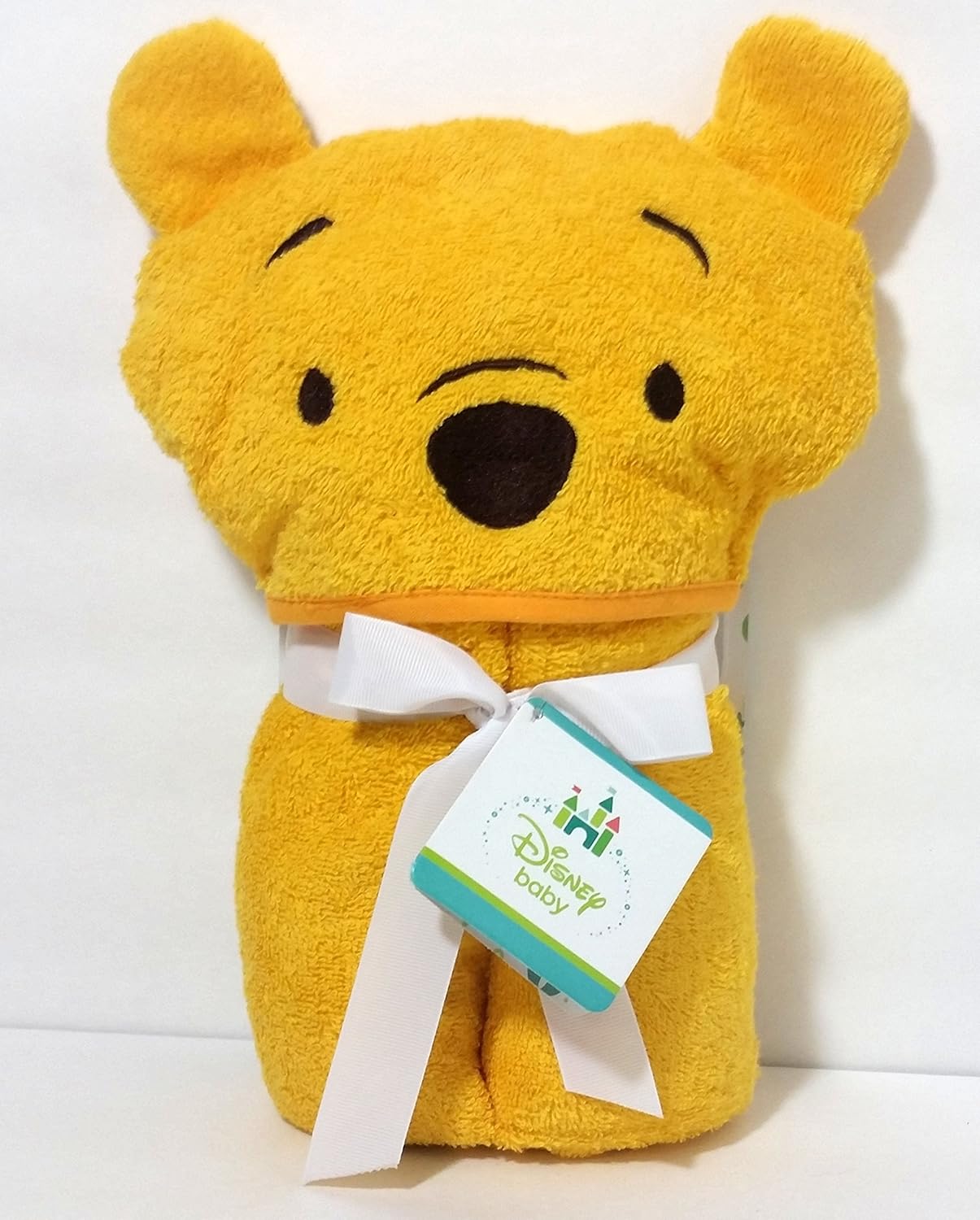 Disney Baby Winnie the Pooh Hooded Bath Towel / Beach Towel. Yellow