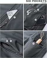 33,000ft Men’s Waterproof Softshell Fleece Lined Jacket Dark Grey XXL view 5