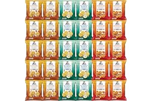 BLUNON Quaker Rice Crisps Variety Pack - Assortment of Cheddar, Caramel and Buttermilk Ranch (30 Count)
