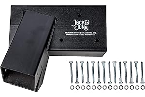 JACK AND JUNE Jack & June Heavy-Duty DIY Wooden Swing Set Kits - Metal Bracket and Hardware for Safe, Easy Playset Installation