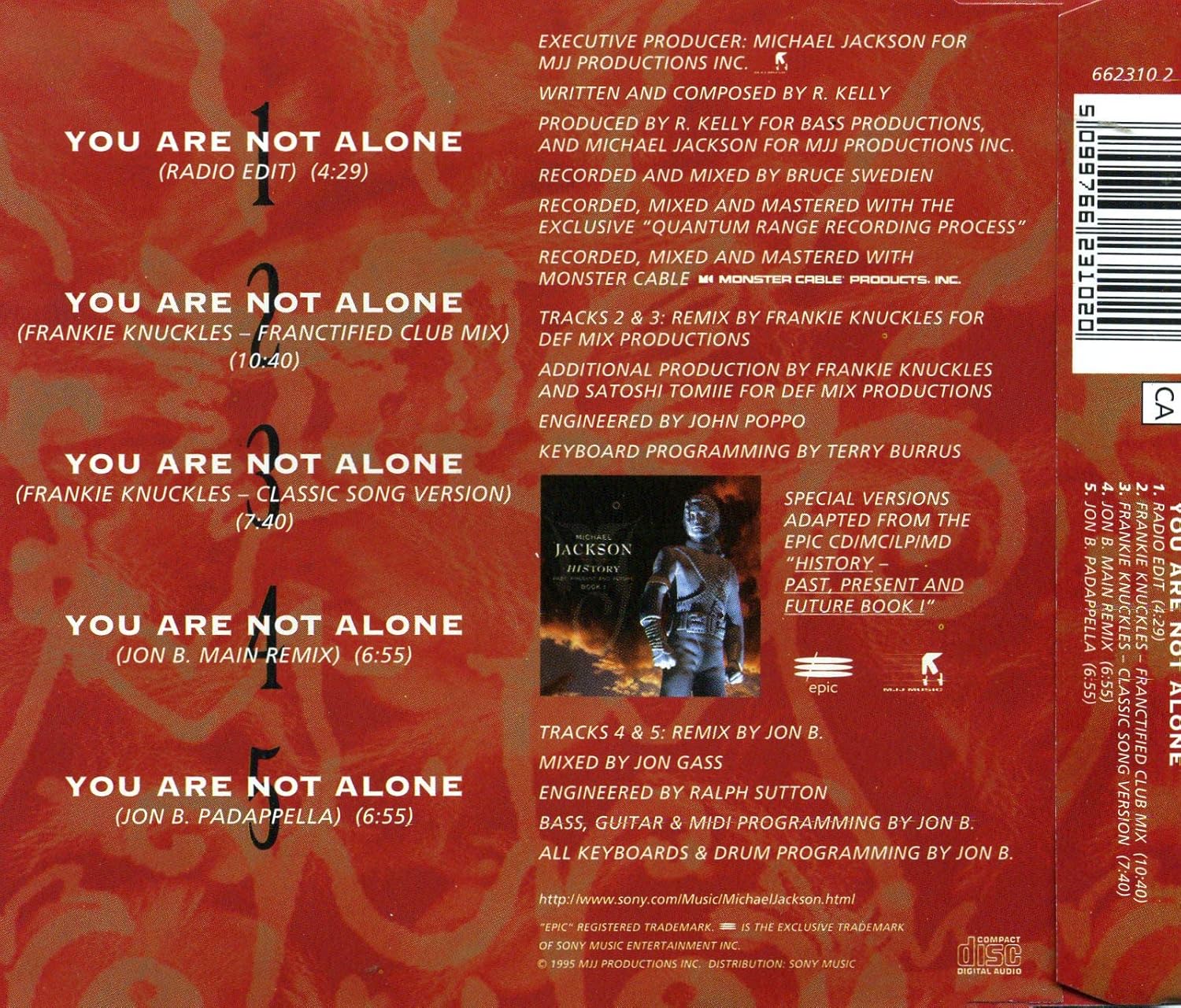 Michael Jackson You Are Not Alone Import Amazon Com Music