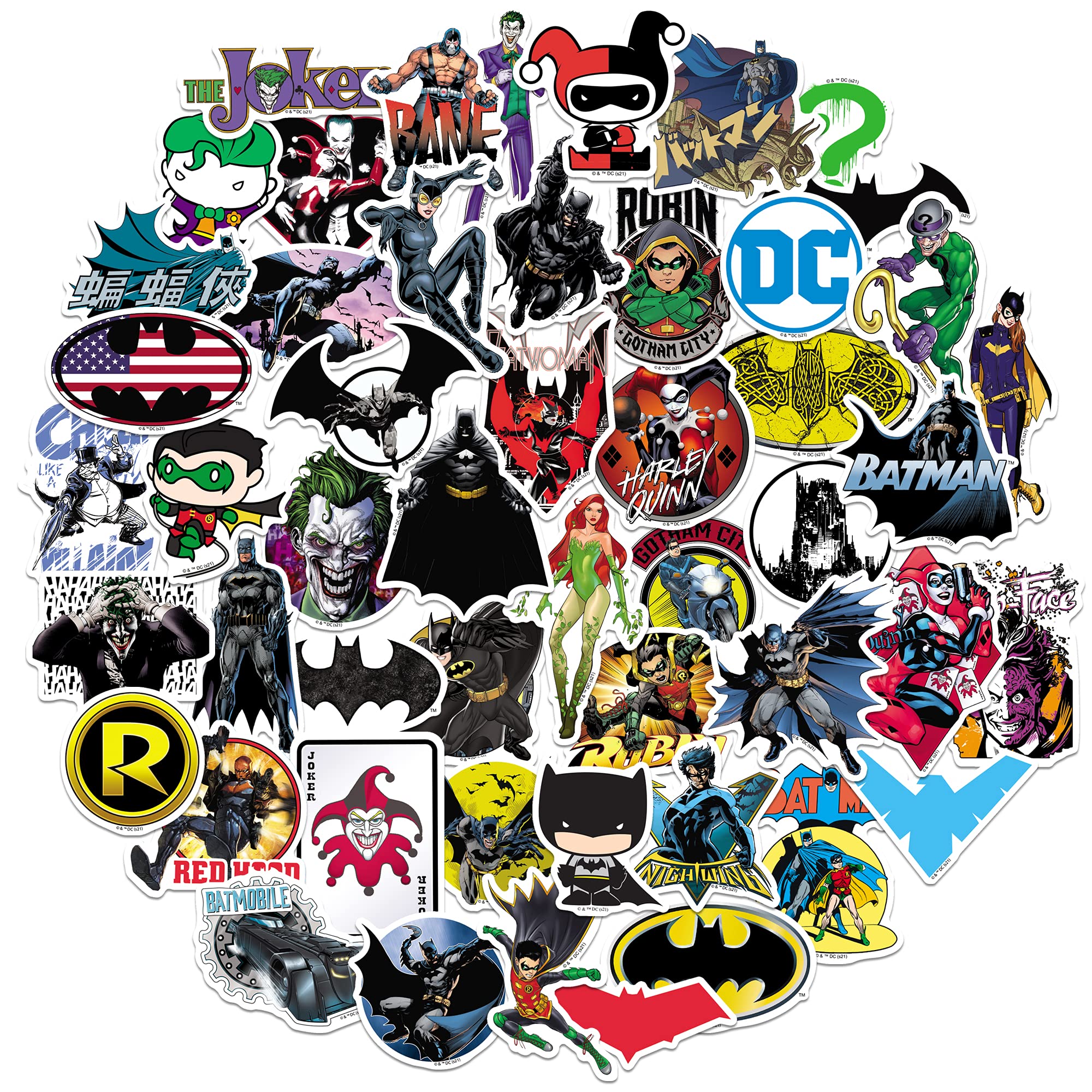 Mua Batman Sticker Pack Die Cut Vinyl Large Deluxe Stickers Variety ...