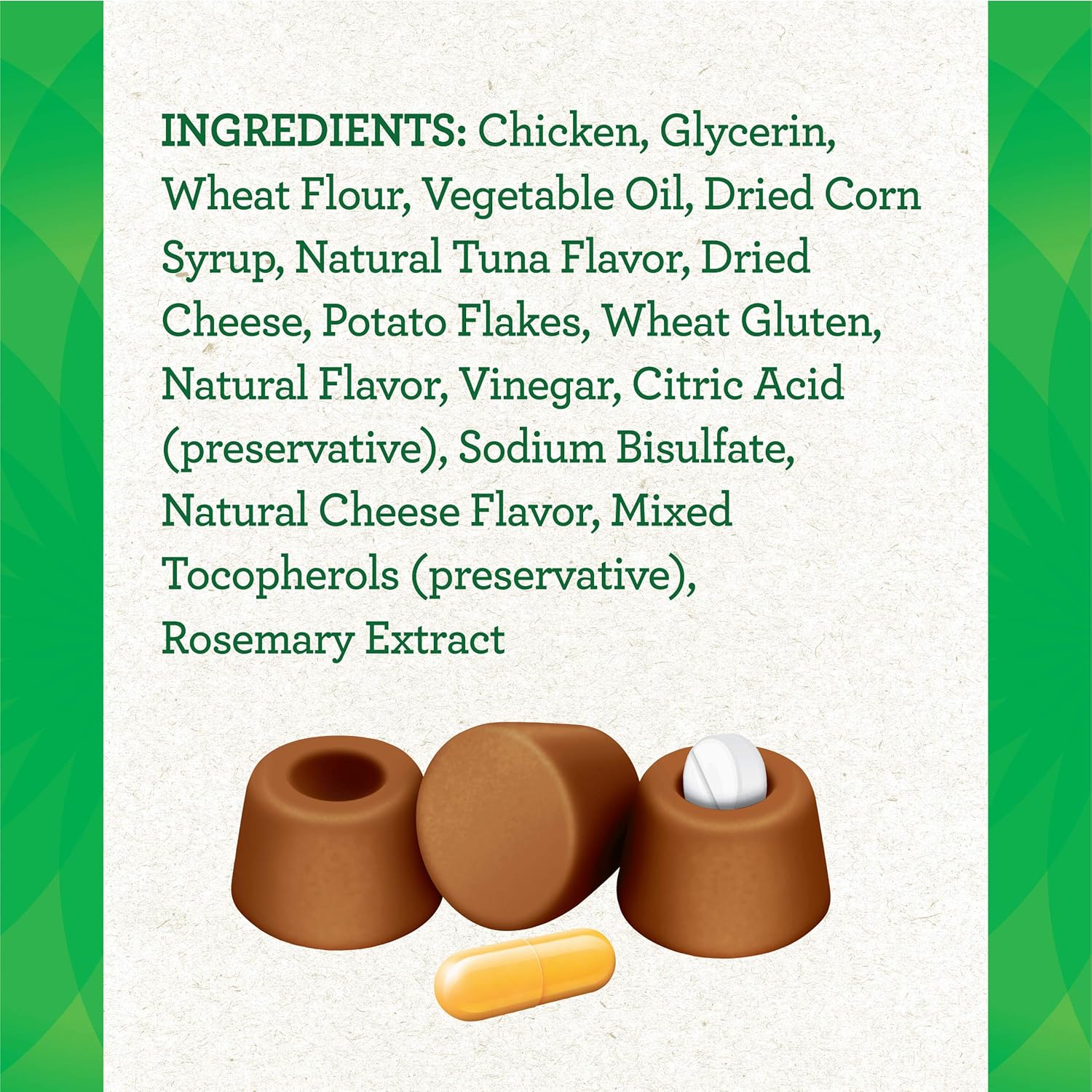 FELINE GREENIES PILL POCKETS for Cats Natural Soft Cat Treats, Tuna & Cheese Flavor, 1.6 oz. Pack (45 Treats) : Pet Supplies