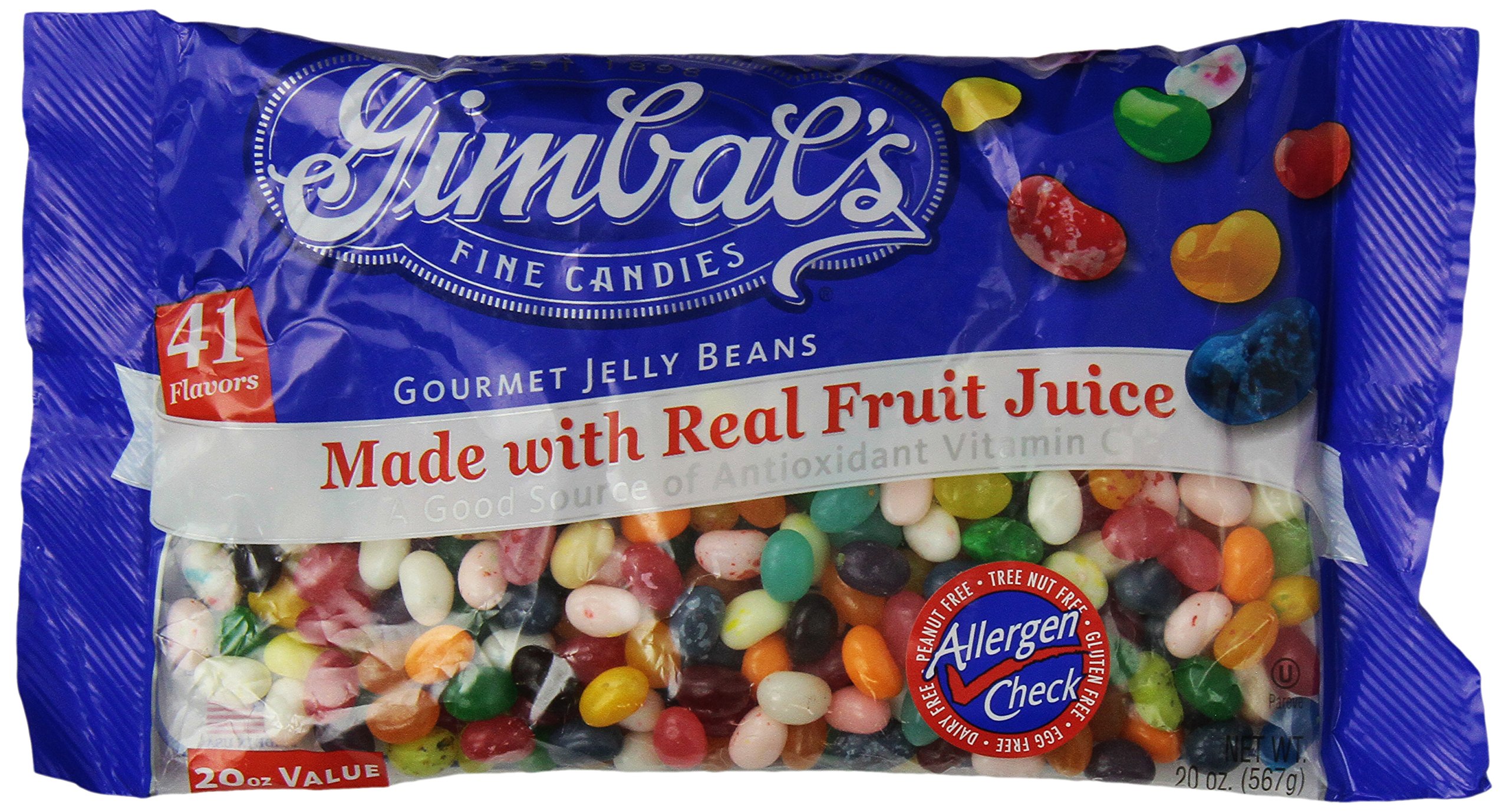 Gimbal's AllergenFree Fine Candies Gourmet Jelly Beans