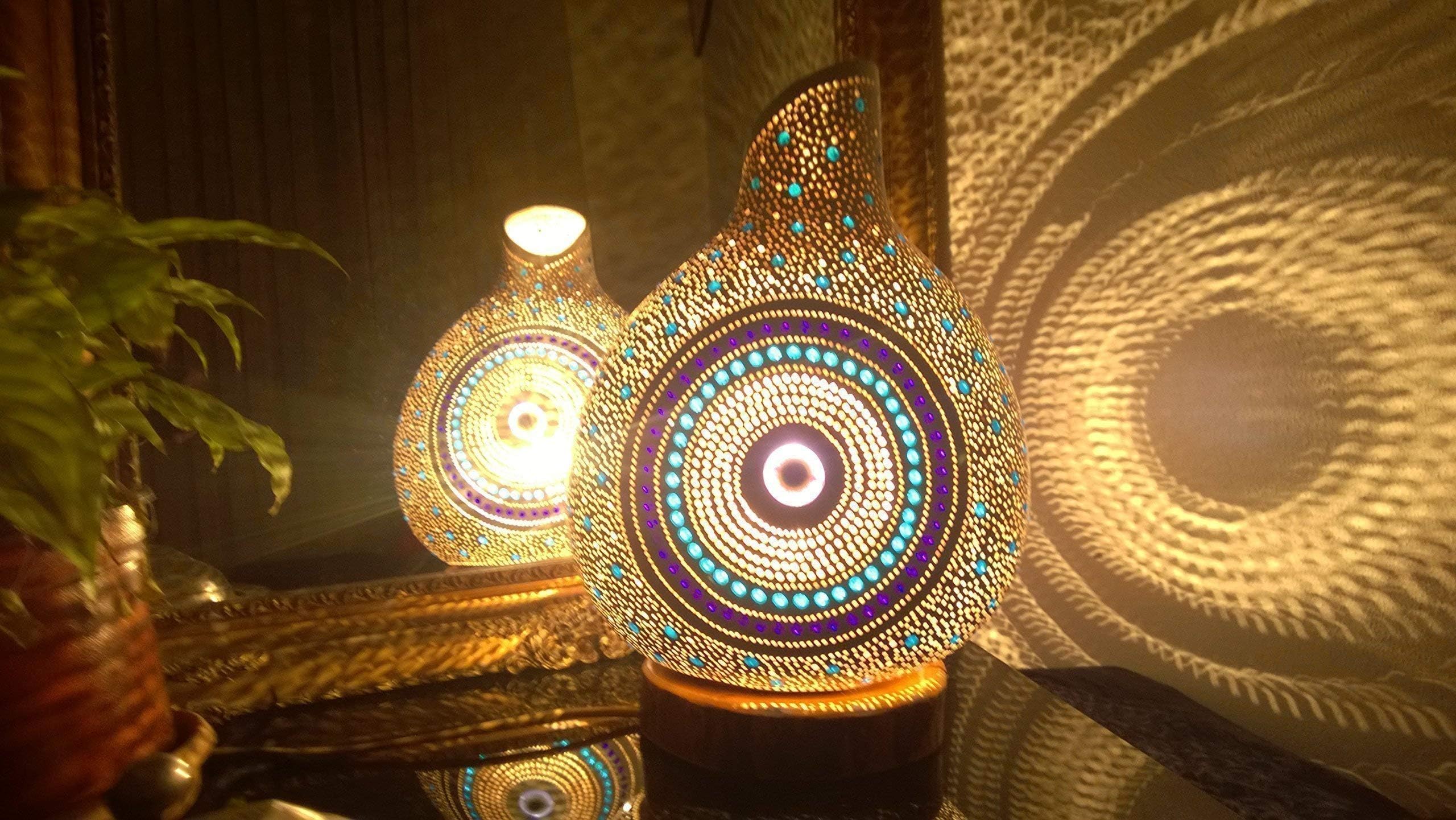 Best Seller Evil Eye Gourd Lamp Shade Night Light Unique Birthday Christmas Gift Idea Boho Home Decor