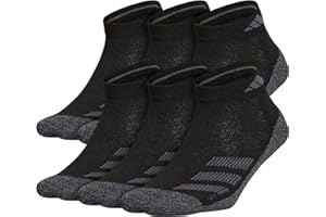 adidas Kids-Boy's/Girl's Cushioned Angle Stripe Low Cut Socks (6-Pair)