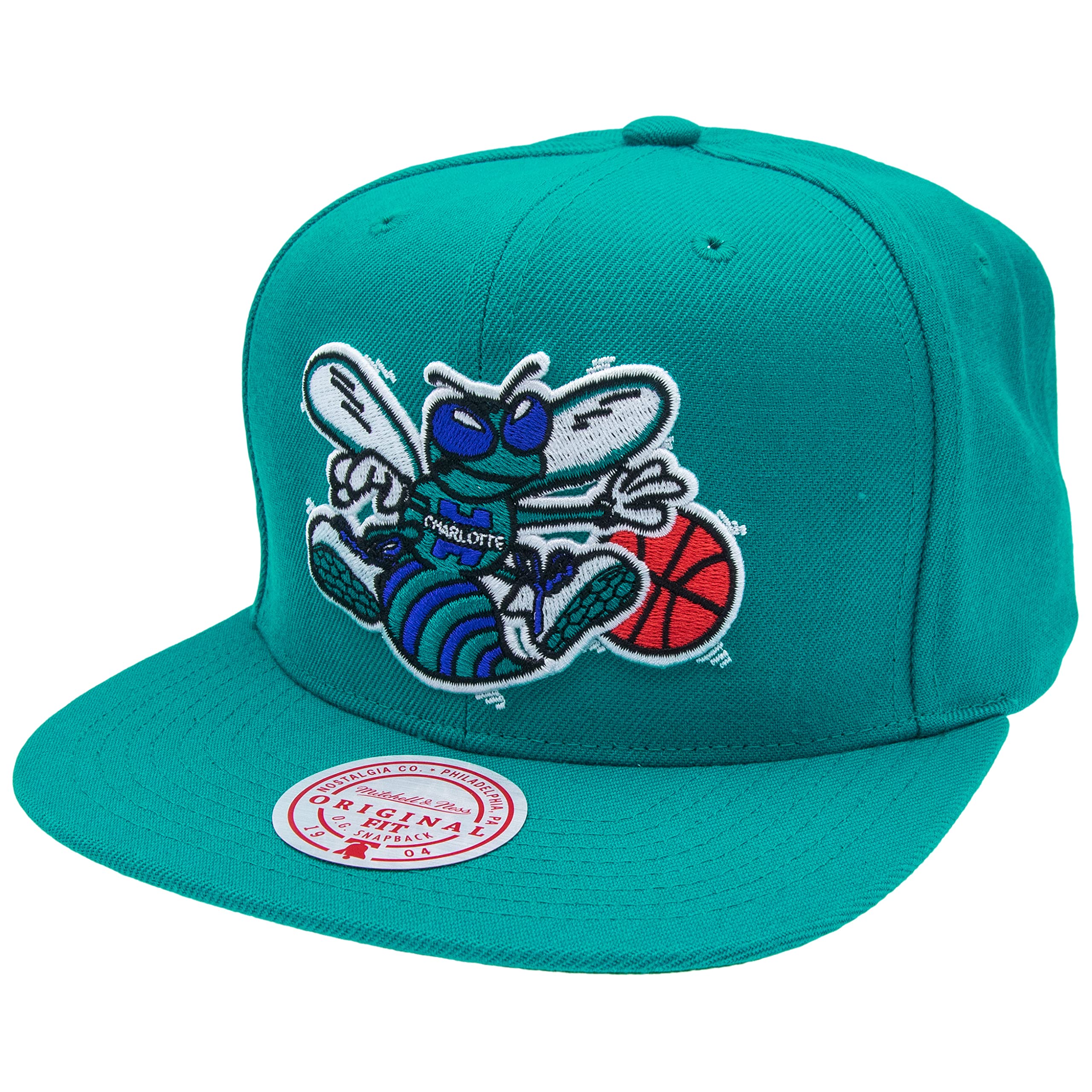 Mitchell & Ness NBA/HWC Team Ground 2.0 Snapback, CHARLOTEE Hornets - Teal, One Size